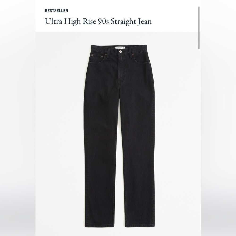 Abercrombie Ultra High Rise 90’s Straight Jean